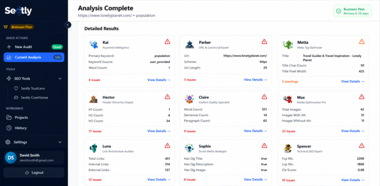 Parix.ai agency's portfolio
