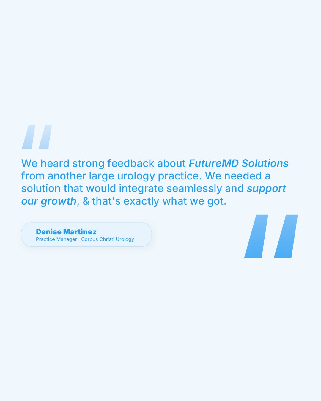 FutureMD Solutions agency's portfolio