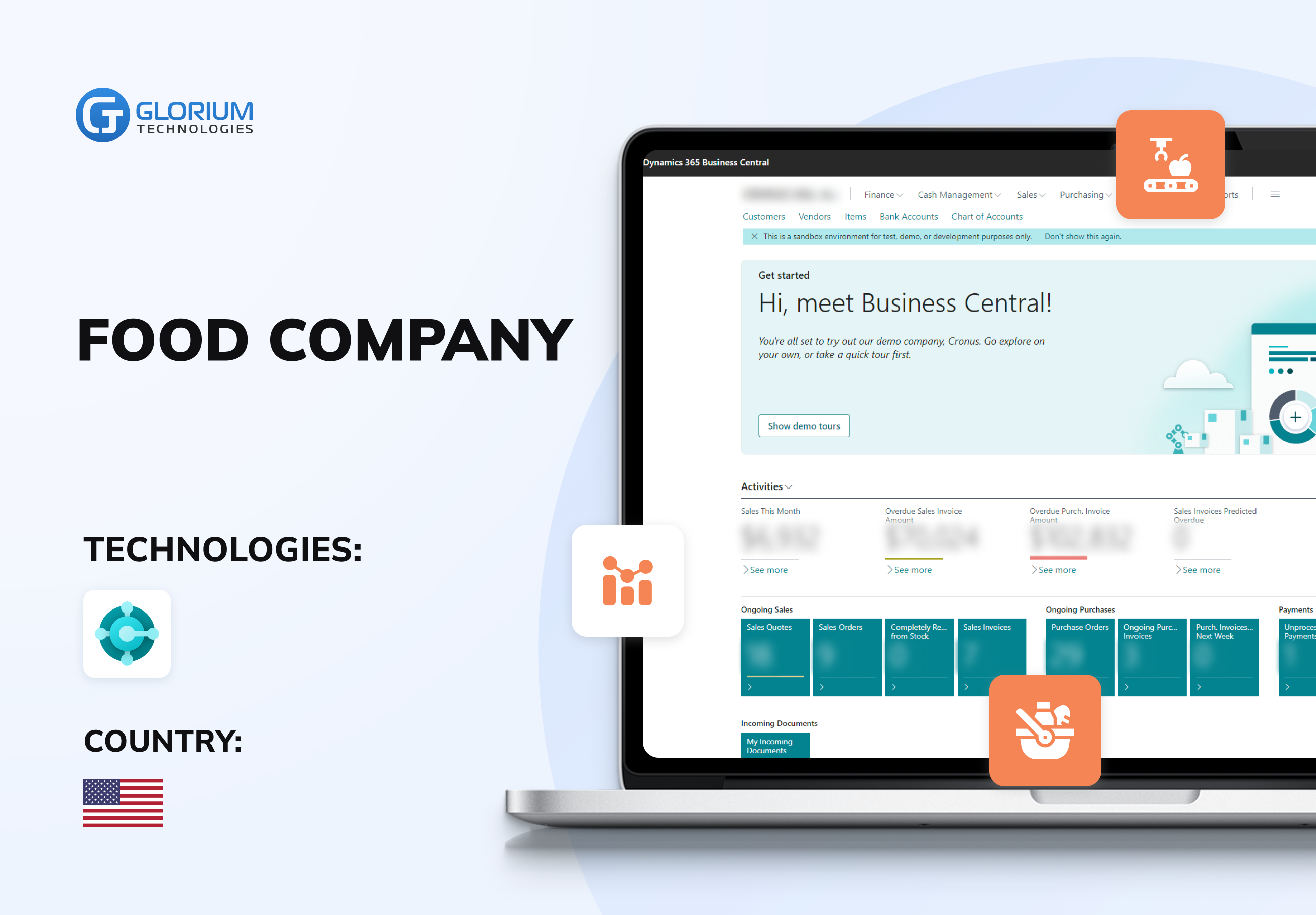 Glorium Technologies agency's portfolio