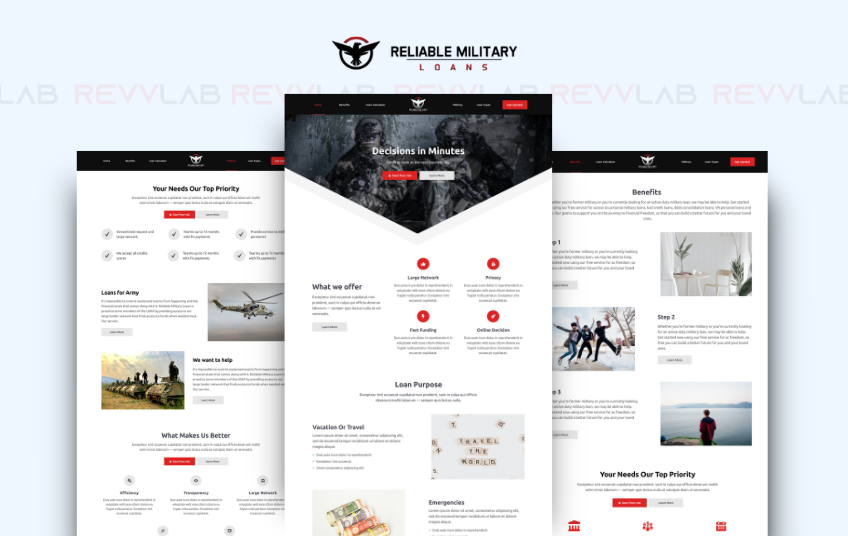 RevvLab agency's portfolio