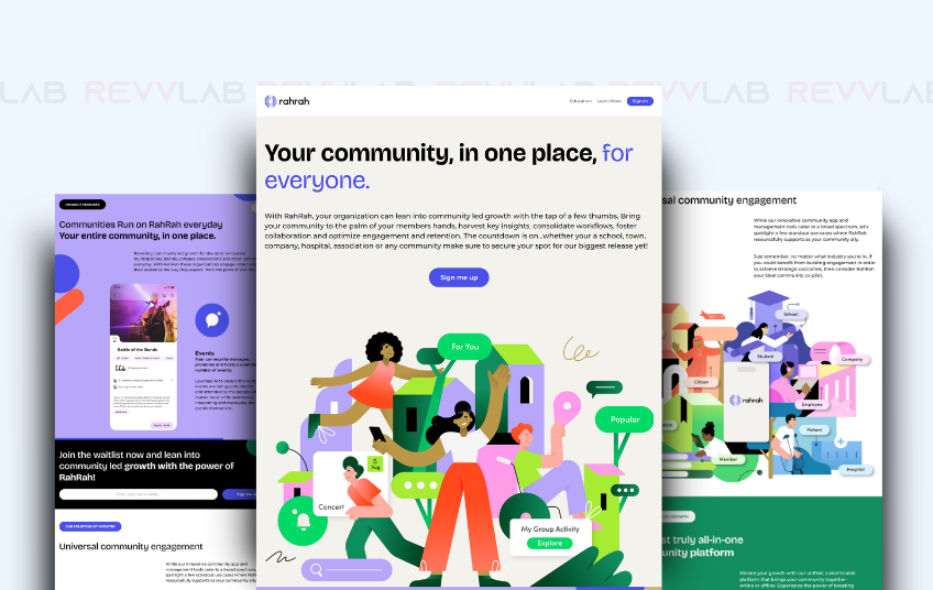 RevvLab agency's portfolio