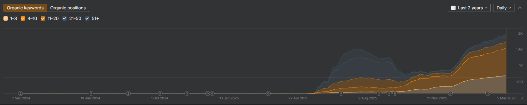 SEO Rocks agency's portfolio