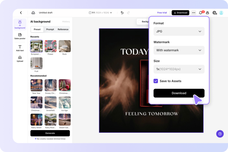 Export and Share