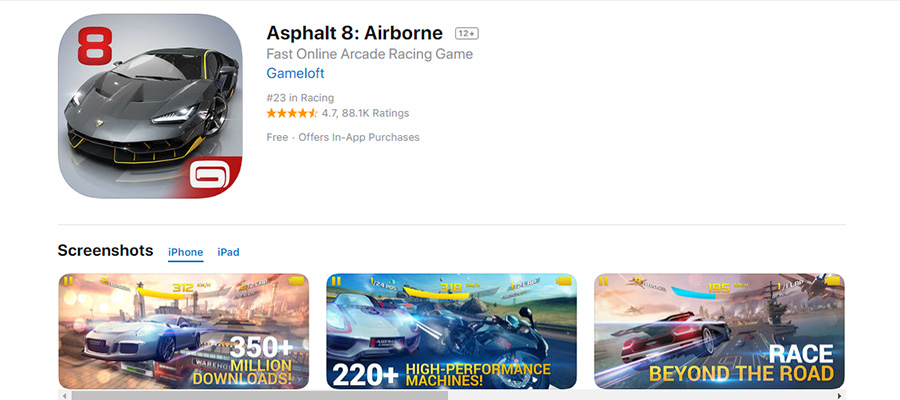 Asphalt 8 Airborne