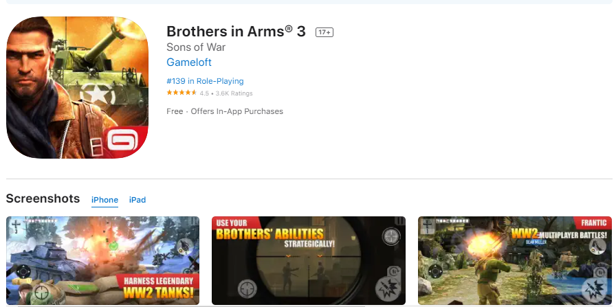 Brothers In Arms 3