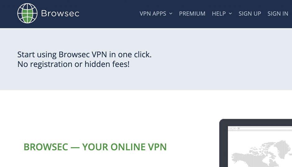 browsec vpn extensao