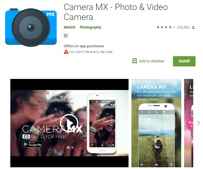 Camera-MX-android-app