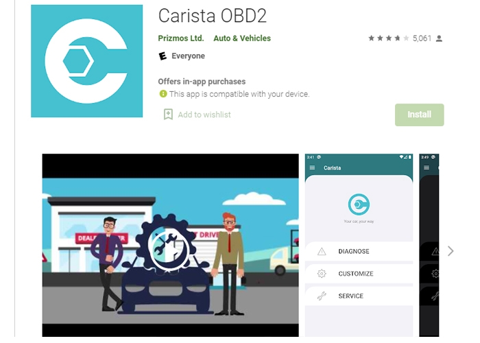 Carista OBD2 App