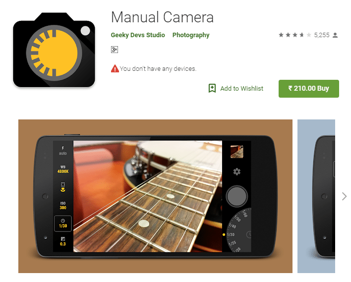Manual-Camera-android-app