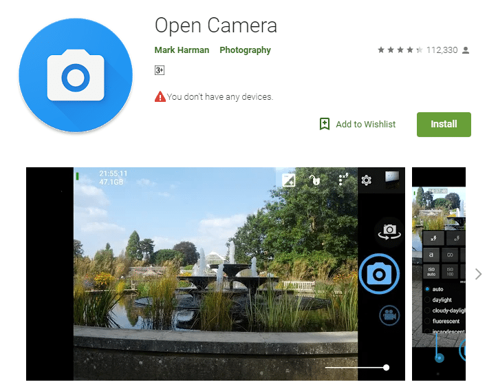 Open-Camera-android-app