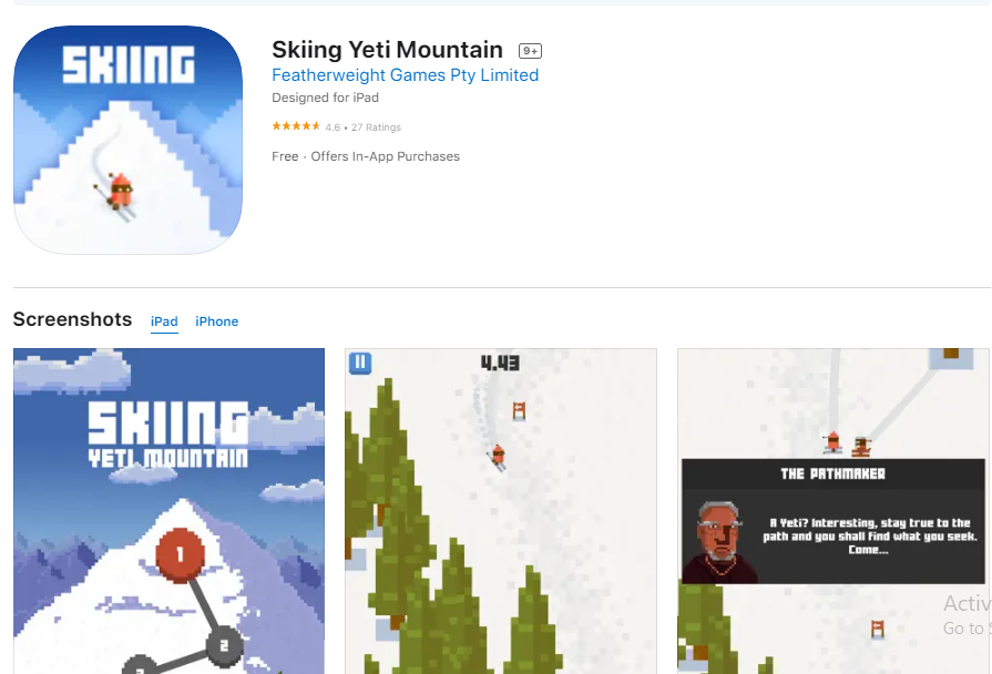 Skiing Yeti Mountain